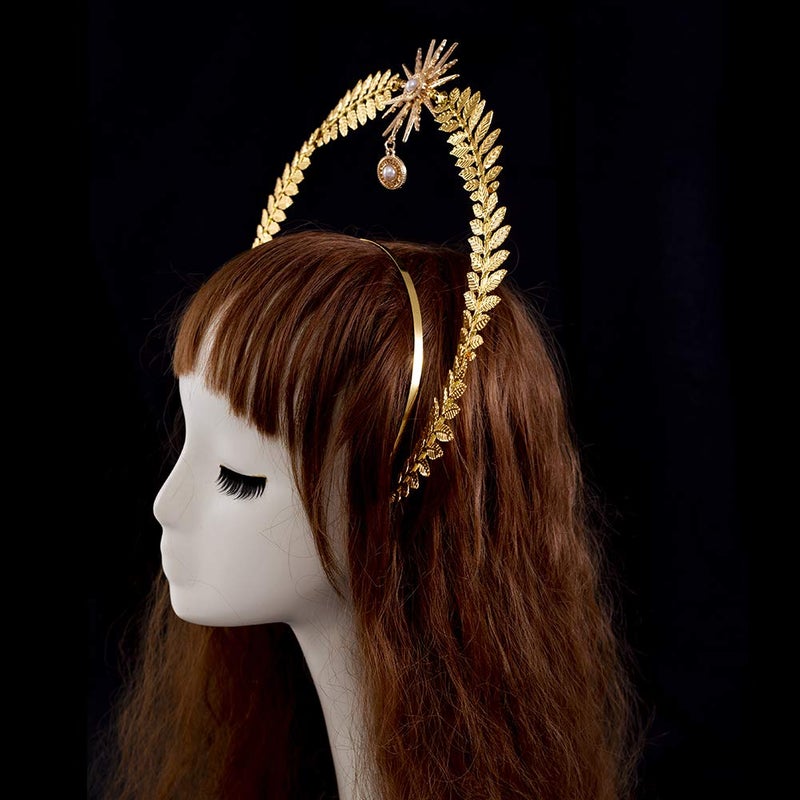 BLESSUME Halo Crown Mary Goddess Headband Women's Halloween Costume Goddess Headpiece (Style 23) - Image 3